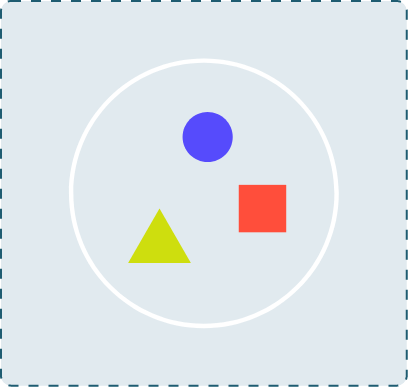 Blue Square circle geometric shapes