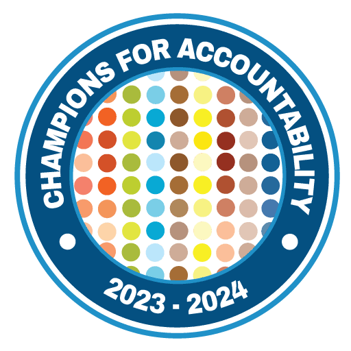 Champions for Accountability 2023-2024 Badge